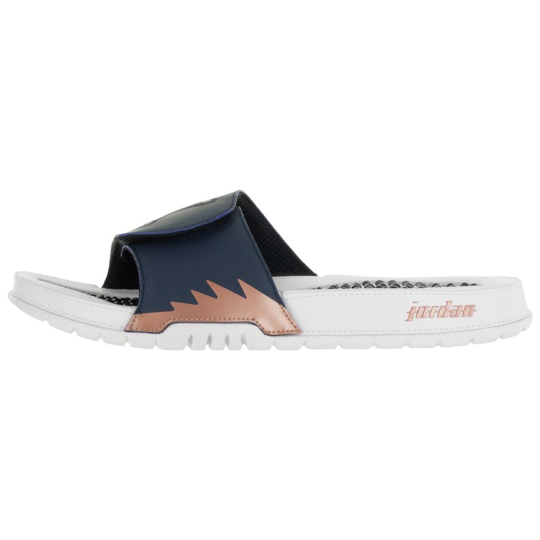 Air Jordan Hydro 5 Retro Slide 'Obsidian Metallic Red Bronze' 555501-408