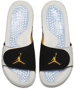 Air Jordan Hydro 5 复古拖鞋 '米白橙皮' 555501-118 Lookbook Air Jordan Hydro 5 复古拖鞋 '米白橙皮' 555501-118