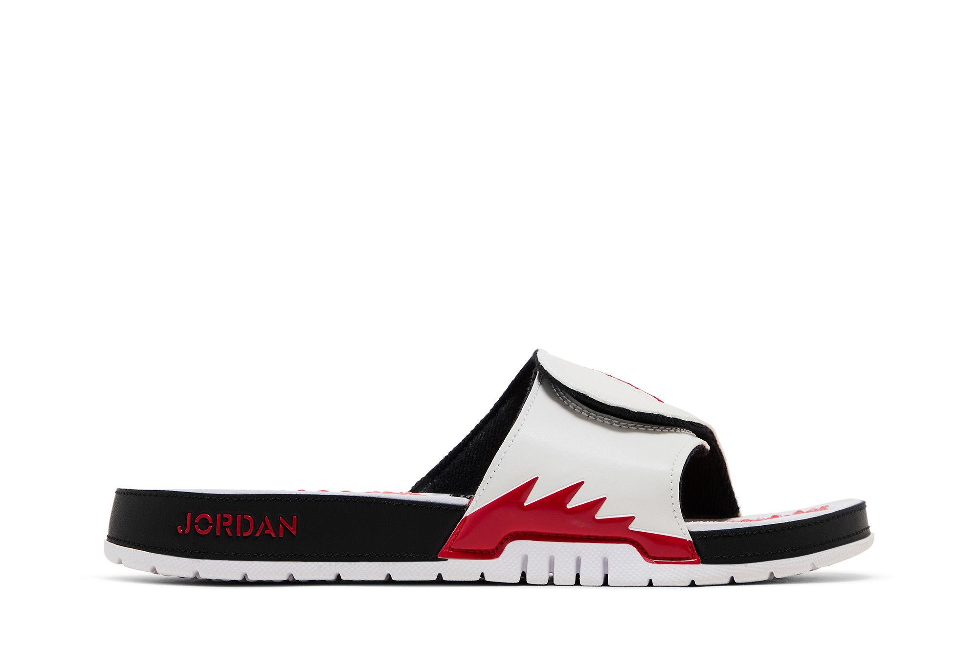 Air Jordan Hydro 5 Retro Slides 'White Fire Red' 555501-101