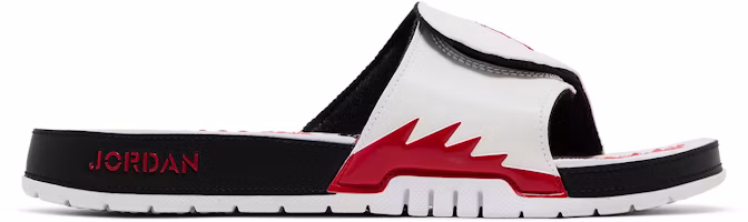 Air Jordan Hydro 5 Retro Slides 'White Fire Red' 555501-101 Air Jordan Hydro 5 Retro Slides 'White Fire Red' 555501-101