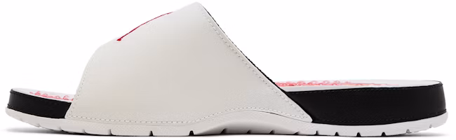 Shop Air Jordan Hydro 5 復刻版涼拖鞋 '白色火焰紅' 555501-101