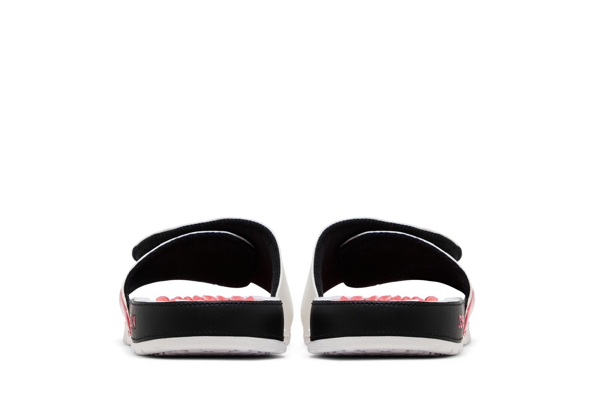 Sizing Air Jordan Hydro 5 復刻版涼拖鞋 '白色火焰紅' 555501-101