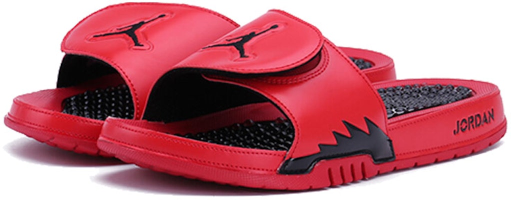 Air Jordan Hydro 5 Slide 'Red Black' 555501-601 Lookbook Air Jordan Hydro 5 Slide 'Red Black' 555501-601