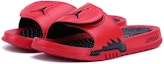 Lookbook Air Jordan Hydro 5 Slide 'Merah Hitam' 555501-601
