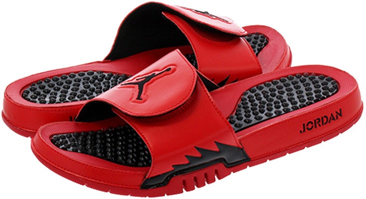 Air Jordan Hydro 5 Slide 'Red Black' 555501-601 Shop Air Jordan Hydro 5 Slide 'Red Black' 555501-601