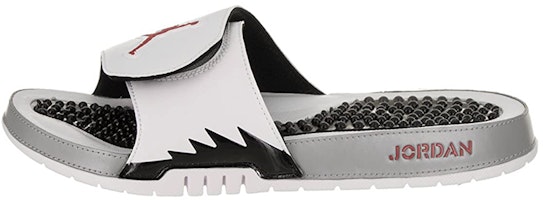 Air Jordan Hydro 5 Slide 'White Red Silver' 555501-112 Air Jordan Hydro 5 Slide 'White Red Silver' 555501-112