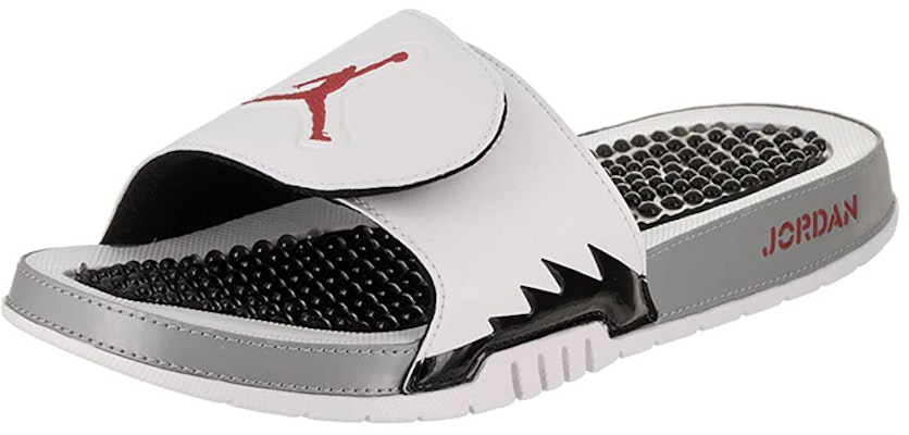 Air Jordan Hydro 5 Slide 'White Red Silver' 555501-112 Lookbook Air Jordan Hydro 5 Slide 'White Red Silver' 555501-112