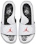 Shop Air Jordan Hydro 5 Slide 'Putih Merah Perak' 555501-112