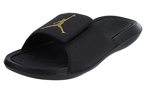 Lookbook Air Jordan Hydro 6 ''Schwarz Gold'' 881473-033