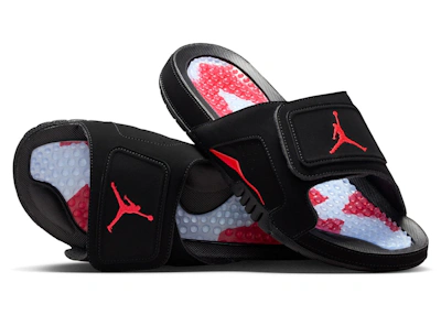 Air Jordan Hydro 6 Retro Slide Black Infrared