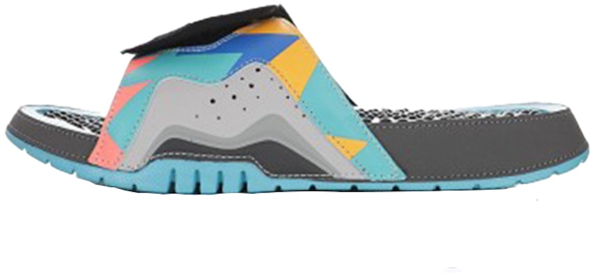 Air Jordan Hydro 7 Retro Slide 'Dark Grey Blue Turquoise' 705467-013 Buy Air Jordan Hydro 7 Retro Slide 'Dark Grey Blue Turquoise' 705467-013