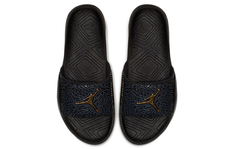 Lookbook エアジョーダン ハイドロ7 V2 "ブラック/ゴールド" BQ6290-007