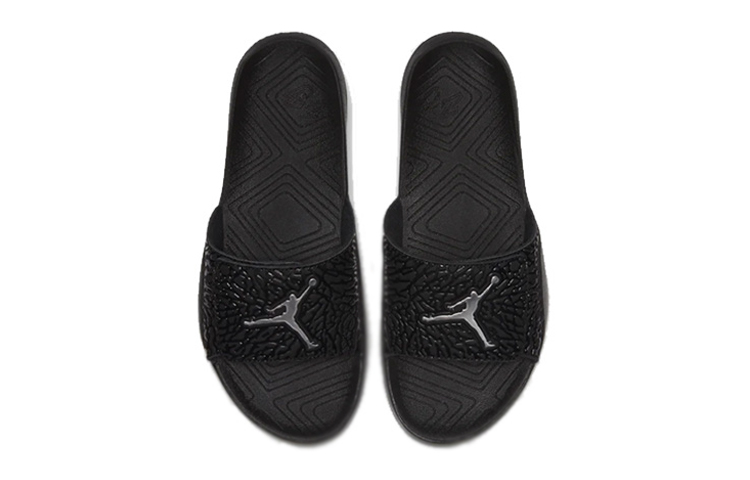 Lookbook Air Jordan HYDRO 7 V2 '黑金属银' BQ6290-003