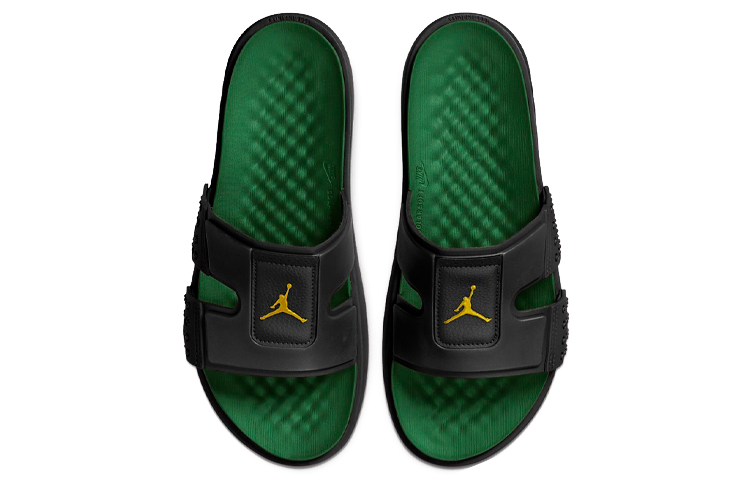 Lookbook Air Jordan Hydro 8 凉鞋 黑/绿 CD2803-007