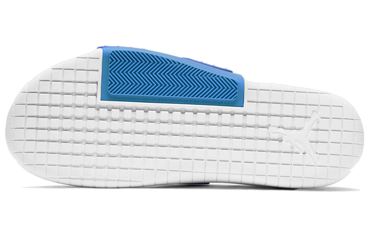 Shop Air Jordan Hydro 8 Slides Blauw/Zwart/Wit CD2803-401
