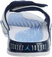 Shop Air Jordan Hydro Xi 復刻 白色/大學藍 AA1336-100