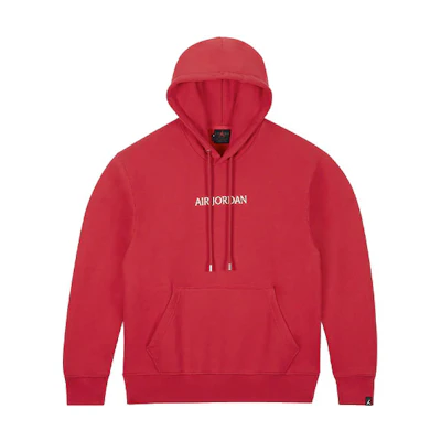 Air Jordan JDN FLC Solid Color Logo Hoodie Red Long Sleeve DO6095-612