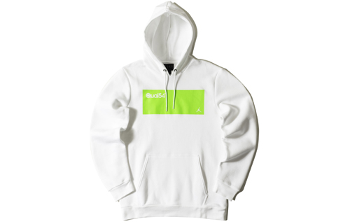 Air Jordan JSW Fleece Printed Pullover Hoodie White () AV8350-100