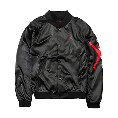 Air Jordan Jumpman Black Bomber Varsity Jacket AO0445-010