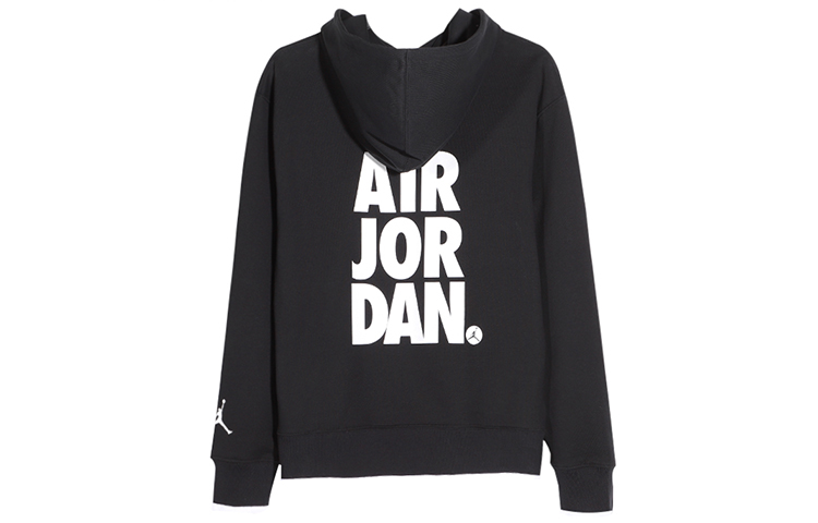 Lookbook Air Jordan Jumpman Classics Hoodie Hitam Sweatshirt Kasual Musim Luruh CV2245-010