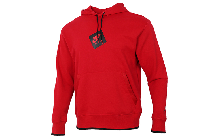 Air Jordan Jumpman Classics Logo Printed Basketball Hoodie Red Color CV2245-687