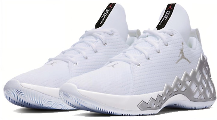 Air Jordan Jumpman Diamond Low PF 'White Silver' CI1209-100 Lookbook Air Jordan Jumpman Diamond Low PF 'White Silver' CI1209-100