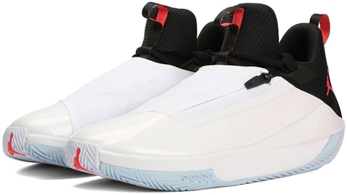 Air Jordan Jumpman Hustle White Black Red AQ0394-100 Lookbook Air Jordan Jumpman Hustle White Black Red AQ0394-100