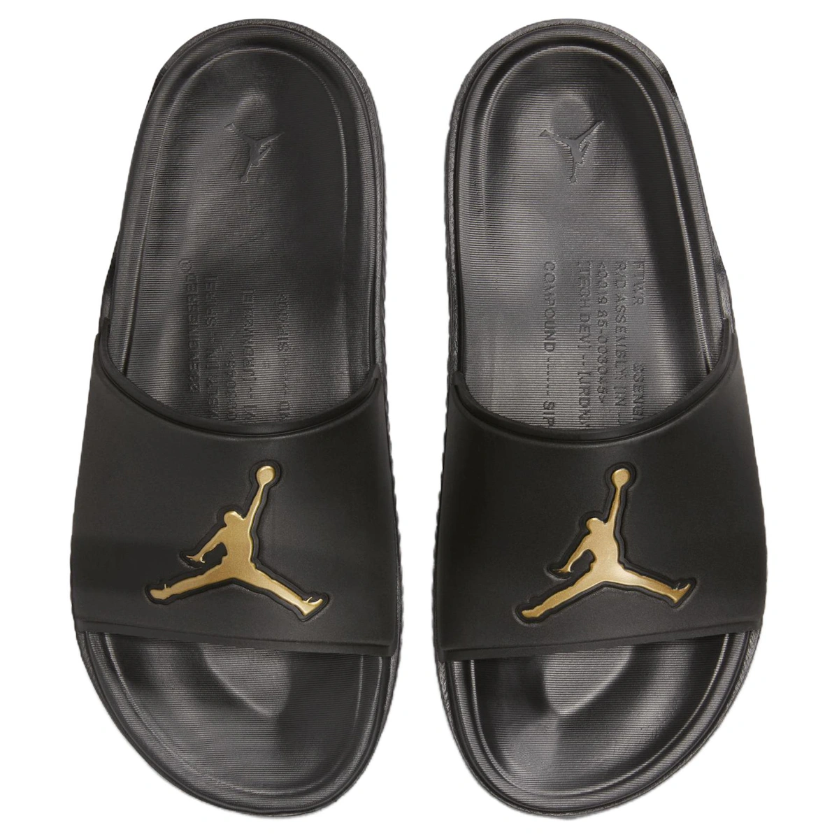 Air Jordan Jumpman Slide 'Black Metallic Gold'