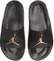 Air Jordan Jumpman 拖鞋 '黑色金属金' FQ1598-007 Lookbook Air Jordan Jumpman 拖鞋 '黑色金属金' FQ1598-007