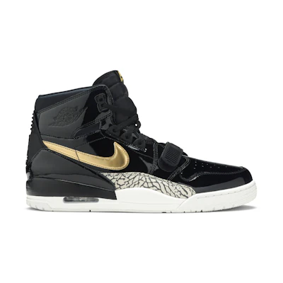 Jordan Legacy 312 Black Gold Patent
