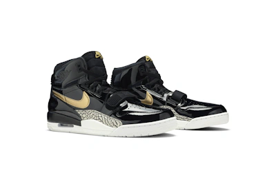 Air Jordan Legacy 312 Black Gold Patent AV3922-007