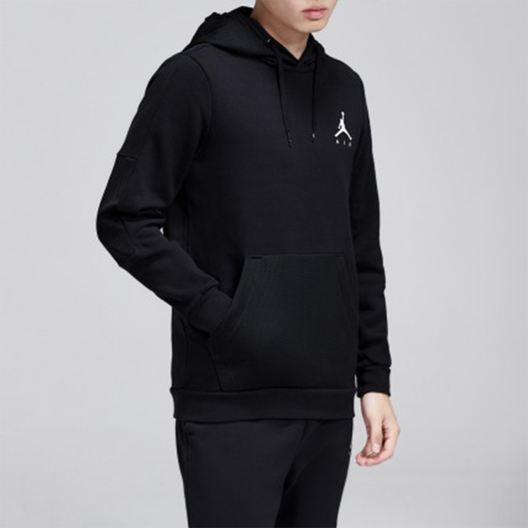Sizing Air Jordan Logo Colorblock Hoodie Hitam 939987-010