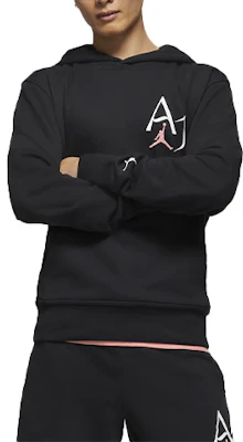 Air Jordan Logo Cetakan Hoodie Pullover Hitam DM1411-010 Order Air Jordan Logo Cetakan Hoodie Pullover Hitam DM1411-010