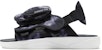 Air Jordan LS Slide Alas Sukan Anti-Gelincir Hitam Putih Tie Dye 'Black White' CZ0791-005