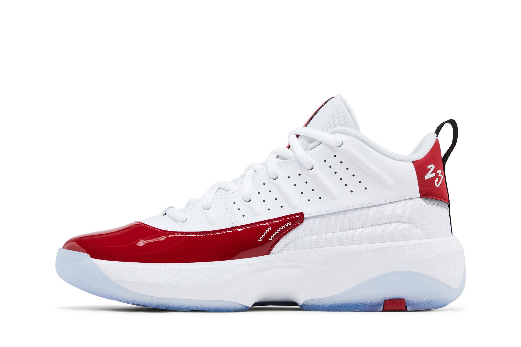 Lookbook Air Jordan Max Aura 7 '白色 Gym Red' 籃球鞋 HQ2091-106