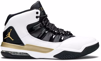 Air Jordan Max Aura 'White Black Gold' AQ9084-107 Air Jordan Max Aura 'White Black Gold' AQ9084-107