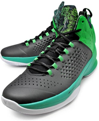 Air Jordan Melo M11 Hitam/Hitam 'Hijau Spark Terang' 716227-008 Lookbook Air Jordan Melo M11 Hitam/Hitam 'Hijau Spark Terang' 716227-008