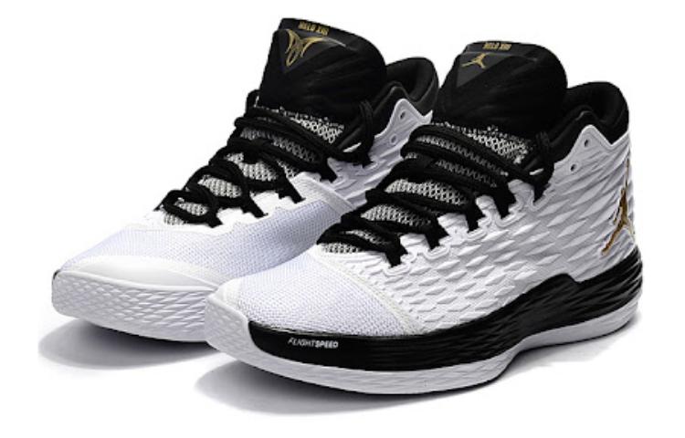 Lookbook Air Jordan Melo M13 X 13 'Blanco Negro Oro' 902443-131