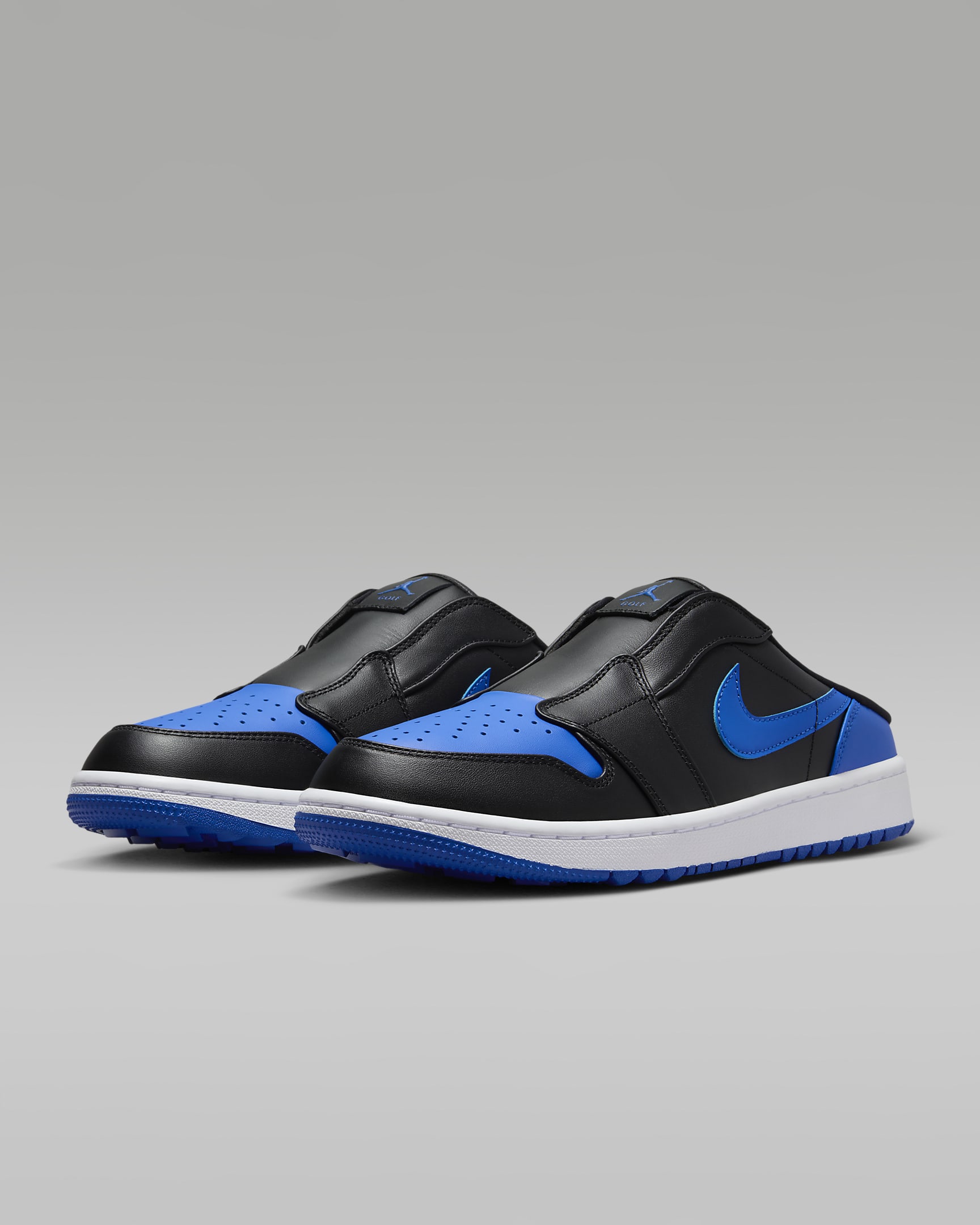 Details for Air Jordan Mules ''Zwart Wit Royal'' FJ1214-002