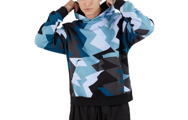 Air Jordan Multicolor All-Over Print Hoodie with Irregular Patterns FB7014-425
