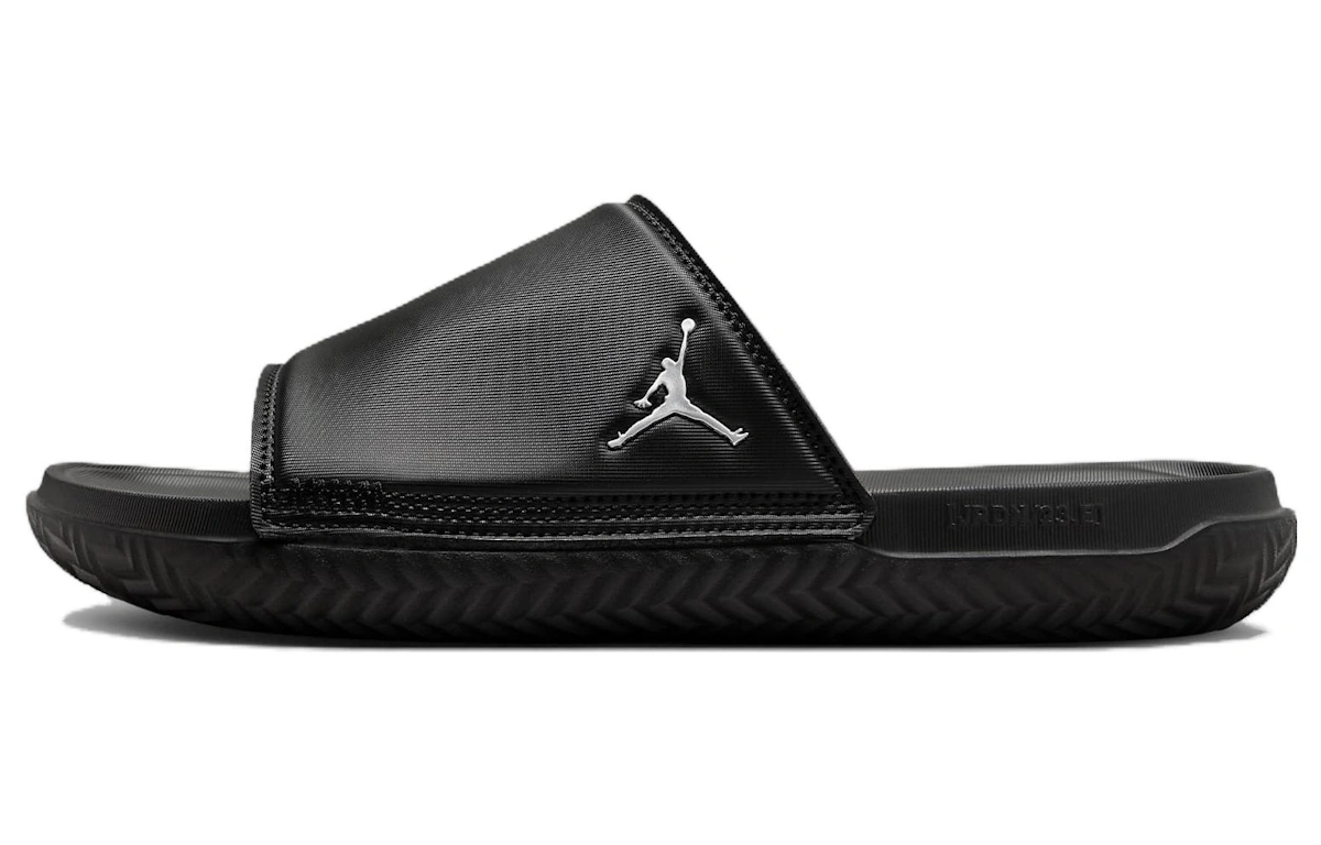 Air Jordan Play Slide 'Black Metallic Silver'