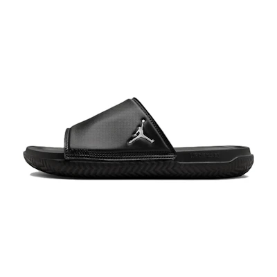 Jordan Play Slide 'Black Metallic Silver'