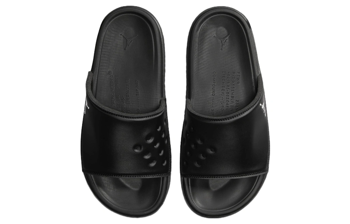 Air Jordan Play Slide 'Black Metallic Silver'