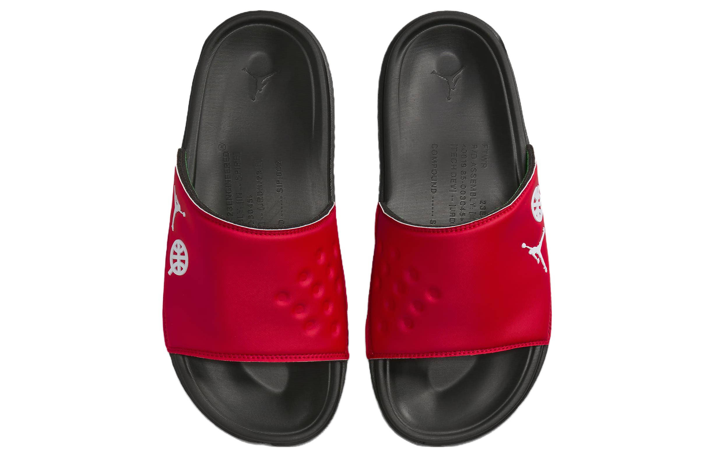 Lookbook Air Jordan Play Slide Quai 54 Rosso Nero Verde Classico Bianco FN5449-600