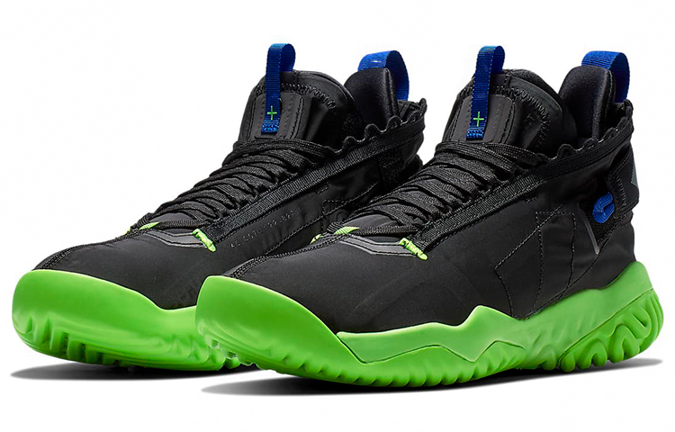 Lookbook Air Jordan Proto React 'Hitam Hijau Elektrik' BV1654-004