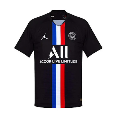Air Jordan PSG Fourth Away Jersey Player Version Black BV9195-011