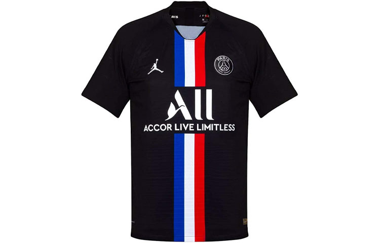 Order Air Jordan PSG 第四客場球員版球衣 黑色 BV9195-011