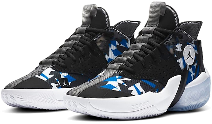 Air Jordan React Elevation '分形图案 - 黑色竞速蓝' CK6618-004 Lookbook Air Jordan React Elevation '分形图案 - 黑色竞速蓝' CK6618-004