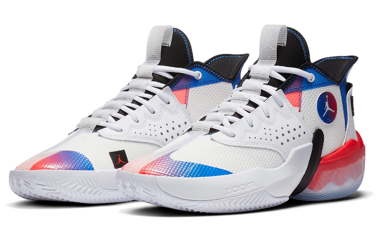 Lookbook Air Jordan React Elevation 'Putih Infrared Royal' DC5187-102/DC5188-102