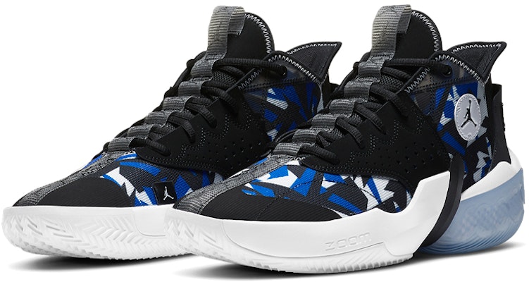 Air Jordan React Elevation PF '分形图案 - 黑色赛车蓝' CK6617-004 Lookbook Air Jordan React Elevation PF '分形图案 - 黑色赛车蓝' CK6617-004